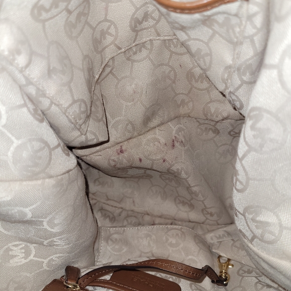 Michael Kors large marina rope drawstring shoulder hobo bag - Picture 6 of 7